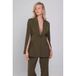 Accentil getailleerde blazer - donkergroen