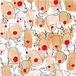 cadeaupapier Creativ Company Inpakpapier, beige, rood, Rendieren, B: 50 cm, 80 gr, 5 m/1 rol
