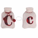Villa d'Este Home Tivoli Warmwaterkruik, wit + rood, 2 liter