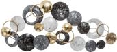 Atmosphera Ronde metalen wanddecoratie - 93 x 43 cm