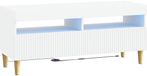 vidaXL LED tv-meubel ARNHEM 100 x 35 x 43 cm Wit Bewerkt hout