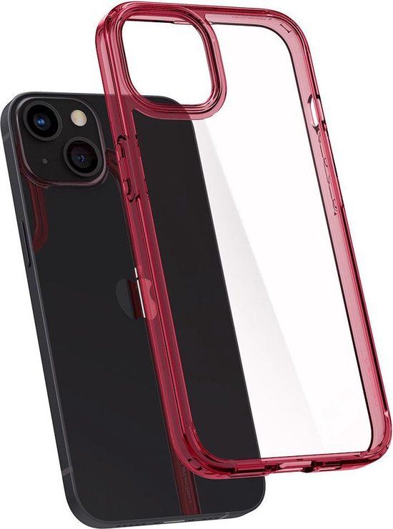 Spigen Ultra Hybrid Apple iPhone 13 Hoesje Back Cover Rood