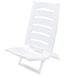 AK Sport Uni strandstoel, ligstoelen, wit, 39 x 37,7 x 12 cm, voor camping, verstelbare lumbale steun, van kunststof