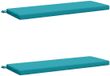 vidaXL - 2-delige - Bankkussens - SOEST - 2 - st - 100% - Polyester - Turquoise