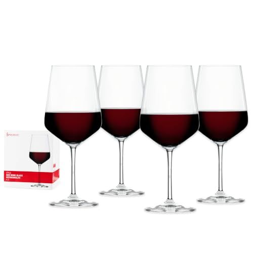 Spiegelau 4-delige set rode wijnglazen, kristalglas, 630 ml, stijl, 4670181