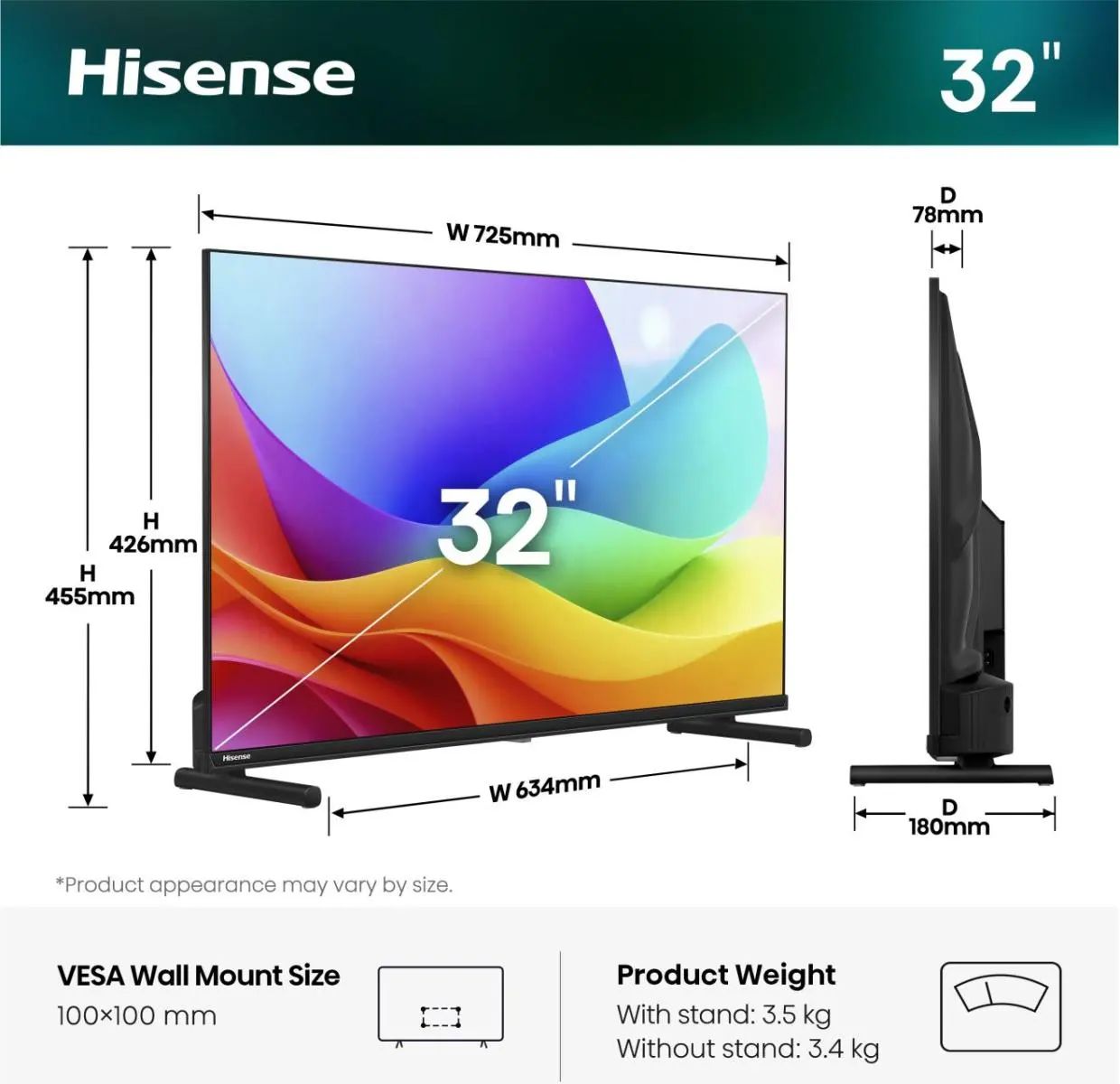 Hisense 32A59S / Full HD Smart TV / 32 / 2026