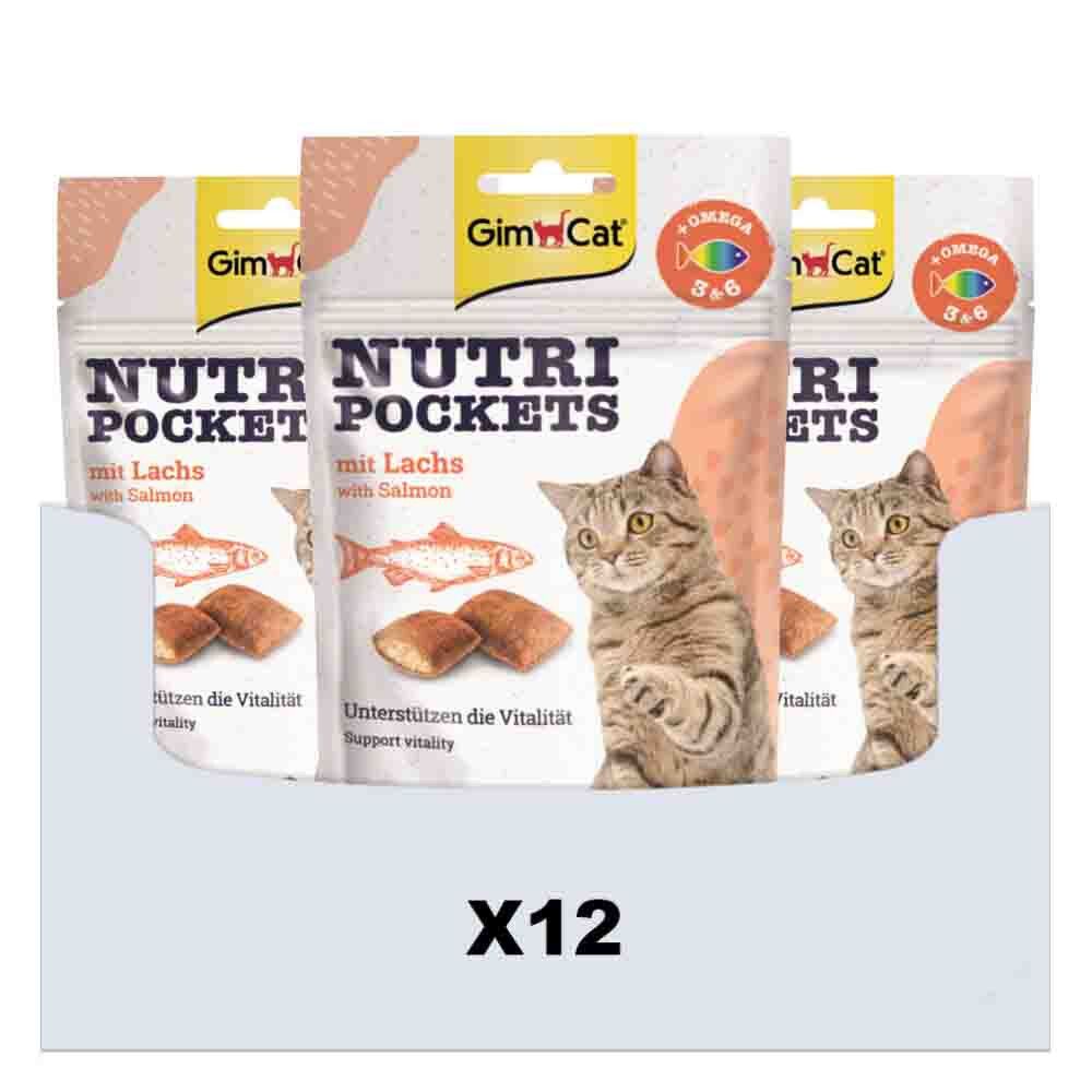 GimCat 12x Nutri Pockets Zalm 60 gr