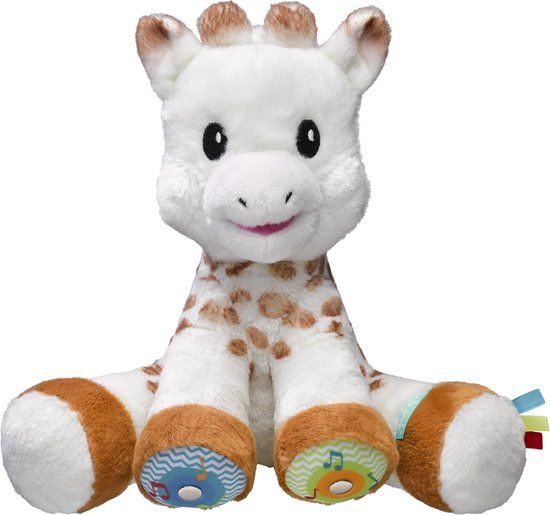 Sophie de giraf Touch & Music Knuffel - Kinderspeelgoed met geluid - Kraamcadeau - Babyshower cadeau - Vanaf 10 maanden - 3 Melodieën - Inclusief batterijen