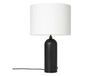 Gubi Gravity L Lampe de table Acier noir + Abat-jour blanc