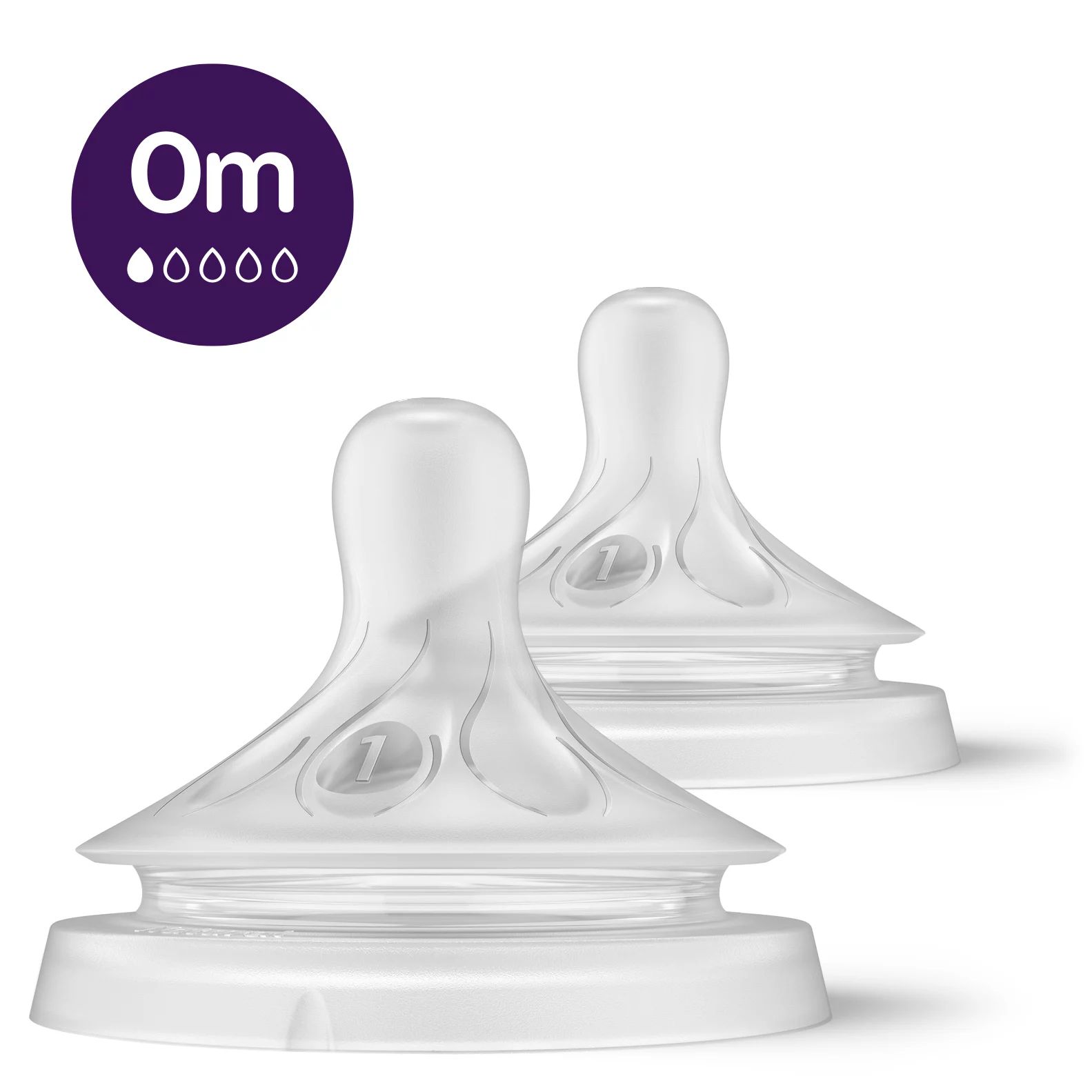 Philips Avent Natural Response Speen - 2 stuks - Silicone - Transparant
