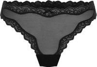 Hunkemöller Dames Lingerie String Hazel - Zwart - maat XL