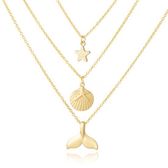 LGT JWLS LGT Jewels Multilayer Ketting Ocean LGT JWLS - 3 lagen