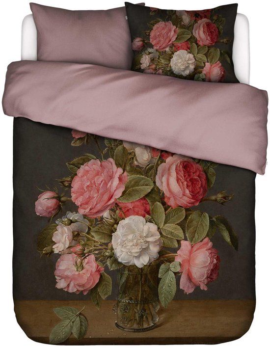 Essenza Rose Delight Dekbedovertrek Woodrose - Lits-Jumeaux XL – 260x200/220 cm