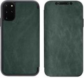JVS Products Galaxy S21 Ultra Bookcase Hoesje - Leer - Siliconen - Book Case - Flip Cover - Samsung Galaxy S21 Ultra - Groen