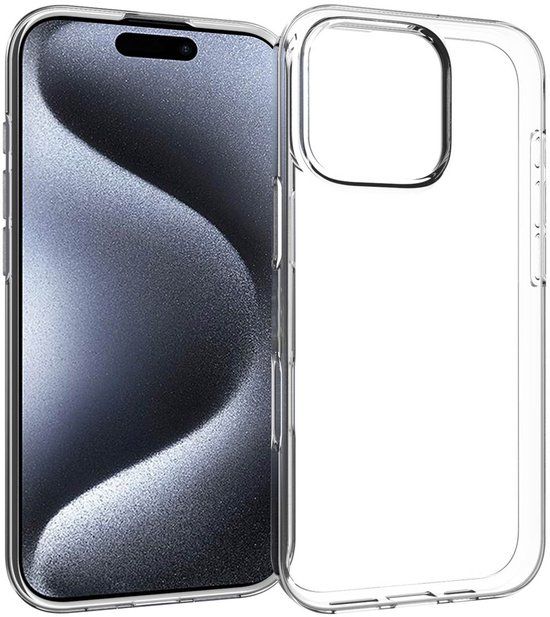 Accezz Hoesje - Geschikt voor Apple iPhone 16 Pro - Clear Backcover - Transparant