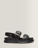 Dr. Martens San Leren Sandalenen Met Twee Riemen En Krokodilreliëf in Bruin, Grootte: 38
