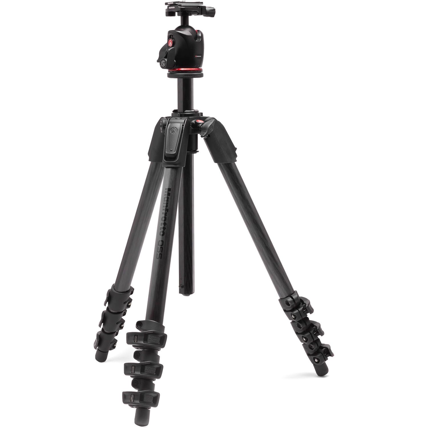 Manfrotto 055 Carbon Fiber 4 Section Tripod Kit with Ball Head