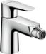 Hansgrohe Talis e 1 gats bidetkraan - met push open garnituur - hoogglans chroom