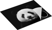 Chefcare Inductie Beschermer Panda - Zwart Wit - 65x52 cm - Inductie Mat