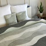 Euromat Tavira Dekbedovertrek Grijs 220x240 cm + 2 Kussenslopen