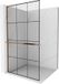 Mexen Kioto+ L paroi de douche avec étagère Walk-in 100 x 200, grille noire, or rose
