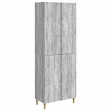 vidaXL - Dining loungeset - 2-delig - Grijs Sonoma - Bewerkt hout