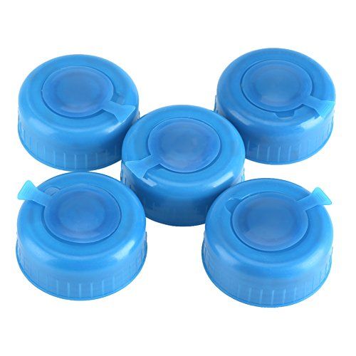 Yosoo 5 stuks Anti-Splash waterfles Snap On Cap Peel Off deksels voor 3 en 5 Gallons flessen