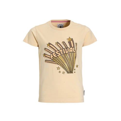 Me & My Monkey T-shirt Chloe ecru met glitter