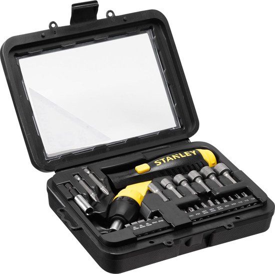 STANLEY Ratel-Bitset Pistoolgreep - 22 Delige