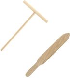 Fackelmann Set de 2 outils à crêpes en bois