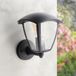M Ledme Ronse Series Wandlamp voor buiten, IP44 waterdicht, E27-fitting, staal en PMMA, zwart, voor tuin, terras of entree (lampen niet inbegrepen)