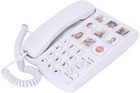 Allecto téléphone de bureau avec grands boutons et mémoire photo