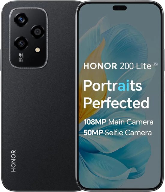 Honor - 200 Lite 5G - 256GB - Midnight Black