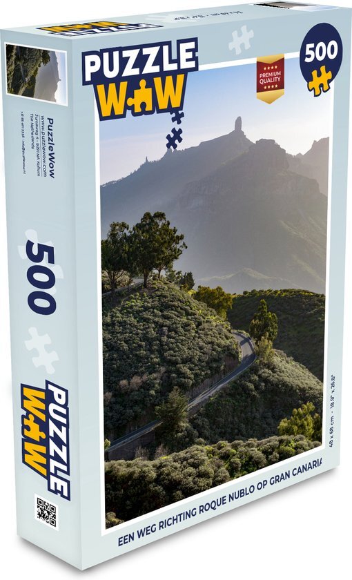 MuchoWow Puzzel Een weg richting Roque Nublo op Gran Canaria - Legpuzzel - Puzzel 500 stukjes - Sinterklaas cadeautjes - Sinterklaas voor grote kinderen