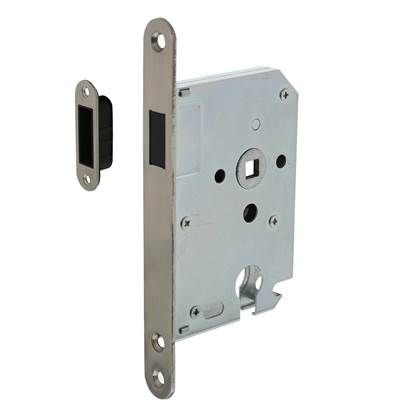 Intersteel magneet cilinder dag- en nachtslot 55mm, voorplaat afgerond - 8714186463178