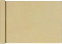vidaXL Balkonscherm Oxford textiel 75x600 cm beige