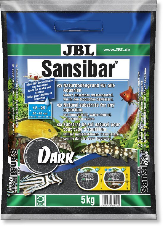 JBL Sansibar Dark Aquariumzand 5 kg