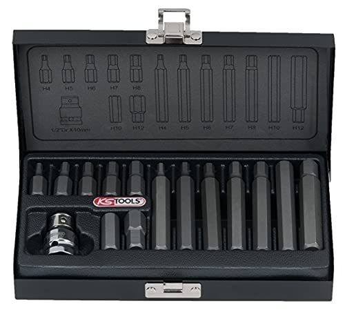 KSTools 911.5040 Bitset - 10 mm - 15-delig - Binnenzeskant