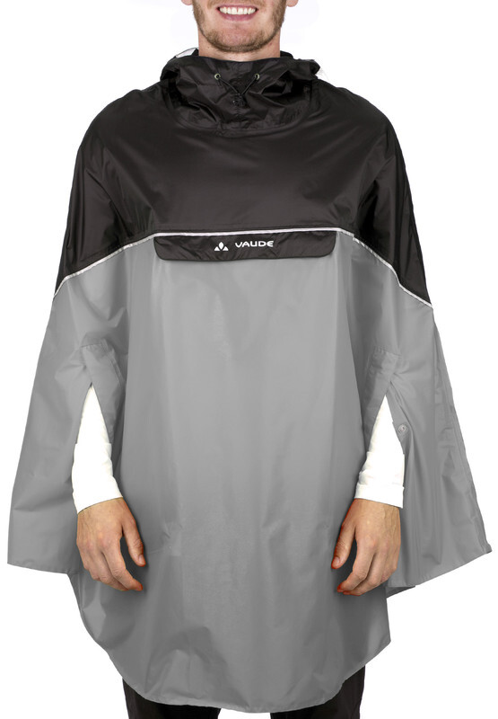 Vaude Covero Poncho II lightgrey Regenjas 2016