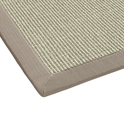BODENMEISTER Vloermeister sisal tapijt modern hoogwaardige rand plat geweven modern 120x170 beige natuur wit