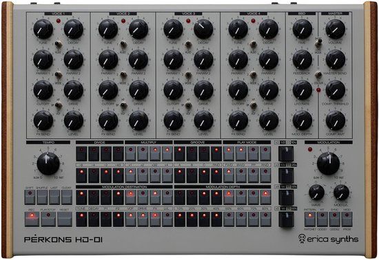 Erica Synths Perkons HD-01 Grey Limited Edition - Drumcomputer
