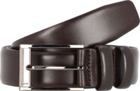 JOOP! Leren Riem Classic Coll. Belt 3,5 CM W90 D`Brown Donkerbruin