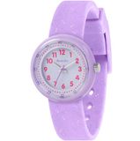 Accutime Tikkers Time Teacher 30mm Paars Kinderhorloge