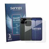 Savvies 3 Stuks Screenprotector - Geschikt voor Google Pixel 11 Pro Fold (Voor+Achter) - Beschermfolie Glas Transparant