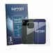 Savvies 3 Stuks Screenprotector - Geschikt voor Google Pixel 11 Pro Fold (Voor+Achter) - Beschermfolie Glas Transparant