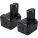 vhbw 2x batterie compatible avec Hitachi FDV12DV, FDV 12DV, FDS12DVC, DS 12DVF3, FDS 12DVC, DW18D, DW 18D, FWH12DC2 outil (3300 mAh, NiMH, 12 V)
