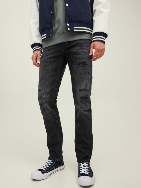 JACK & JONES JJIGLENN JJBLAIR GE 802 NOOS Heren Jeans - Black Denim - Maat 31/32