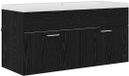 vidaXL Armoire de salle de bain, Chêne noir, 100 x 38,5 x 46 cm