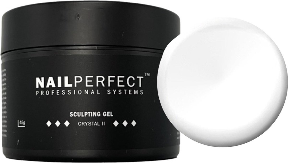 Nailperfect Nail Perfect - LED/UV - Sculpting Gel - Crystal 2 - 45 gr