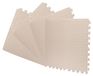 X-star Tapis de gymnastique pour enfants en mousse EVA 4 pièces 60x60 cm beige